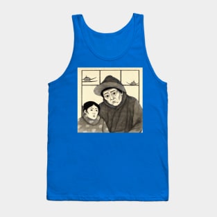 Adult couple Japanese art illustration Tank Top